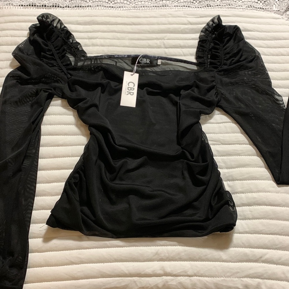 See Through Black Top